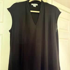 Liz Claiborne Black V-Neck Sleeveless Blouse